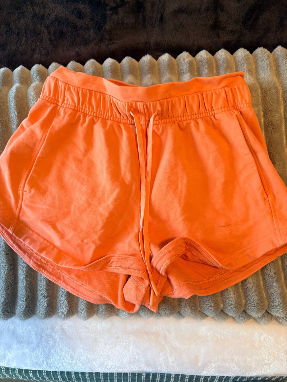 LULULEMON Coral-Orange Shorts